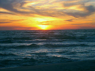 Sonnenuntergang am Meer